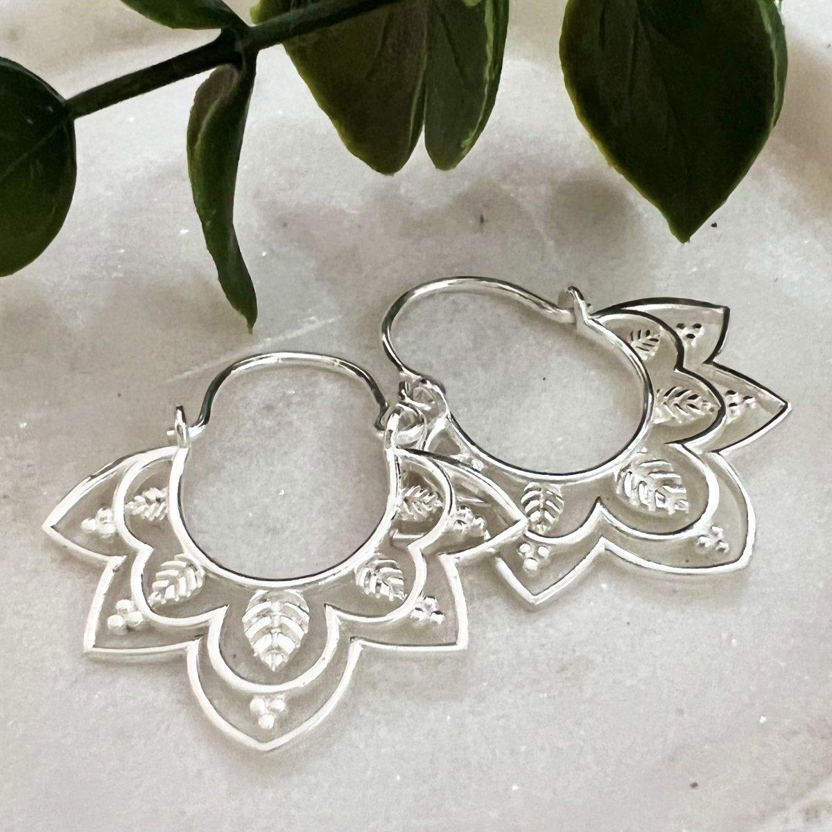 Boho on sale hoop earrings