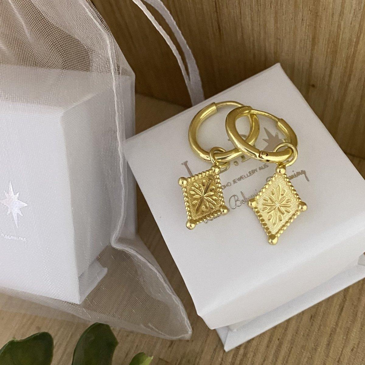 Diamond dust sales hoop earrings