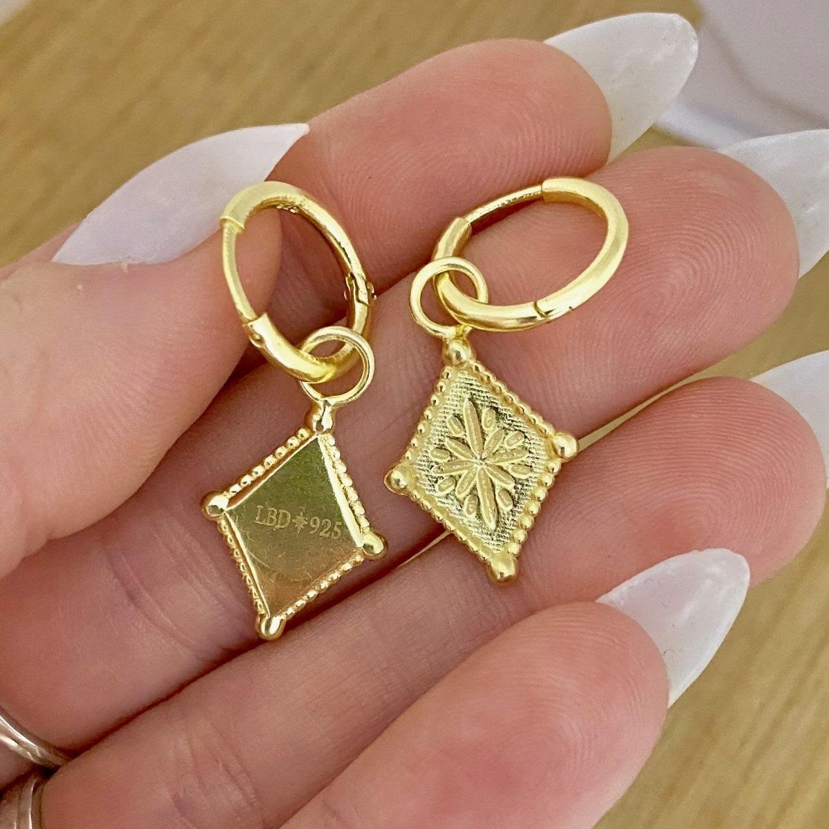 Diamond dust hotsell hoop earrings