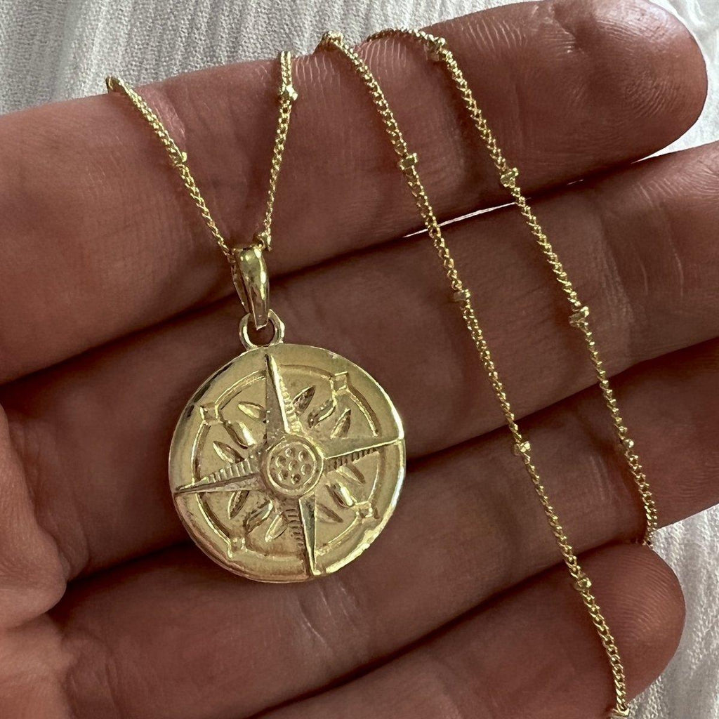 Laihas Prestige Gypsy’s Compass Gold Boho Necklace