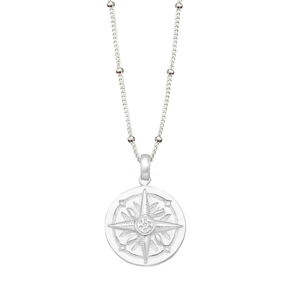 Laihas Prestige Gypsy’s Compass Sterling Silver Boho Necklace