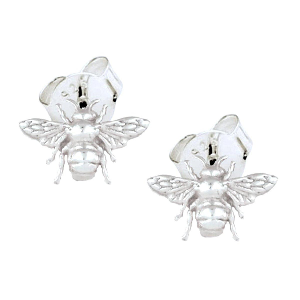 Laihas Prestige Large Sterling Silver Bee Studs