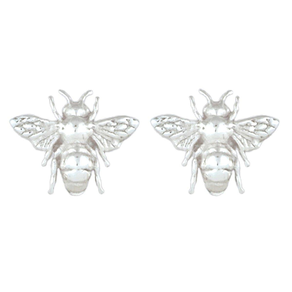 Laihas Prestige Large Sterling Silver Bee Studs