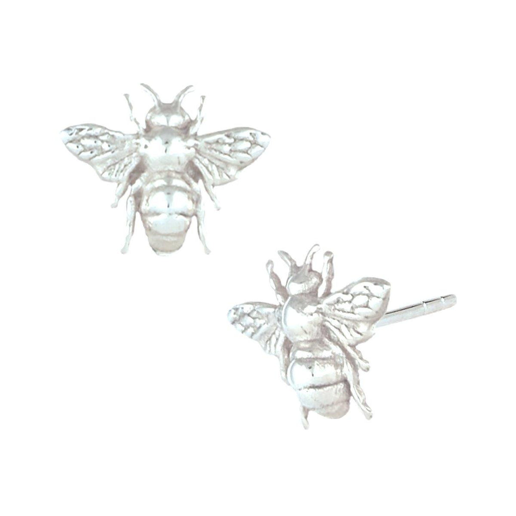 Laihas Prestige Large Sterling Silver Bee Studs