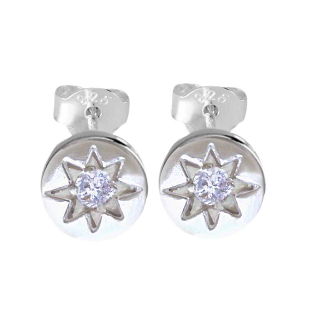Laihas Prestige ‘Shoot For The Stars’ Sterling Silver Stud Earrings-Topaz