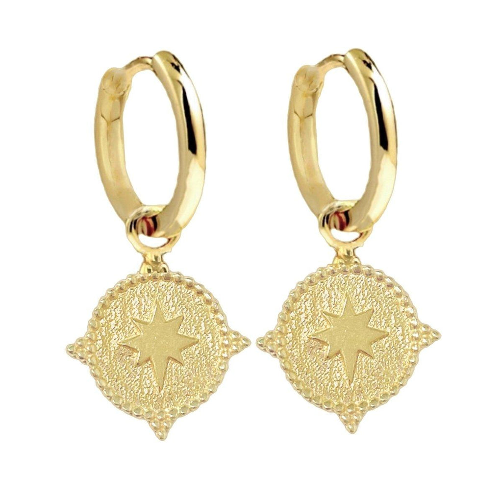 Laihas Prestige Southern Star Boho Gold Hoop Earrings