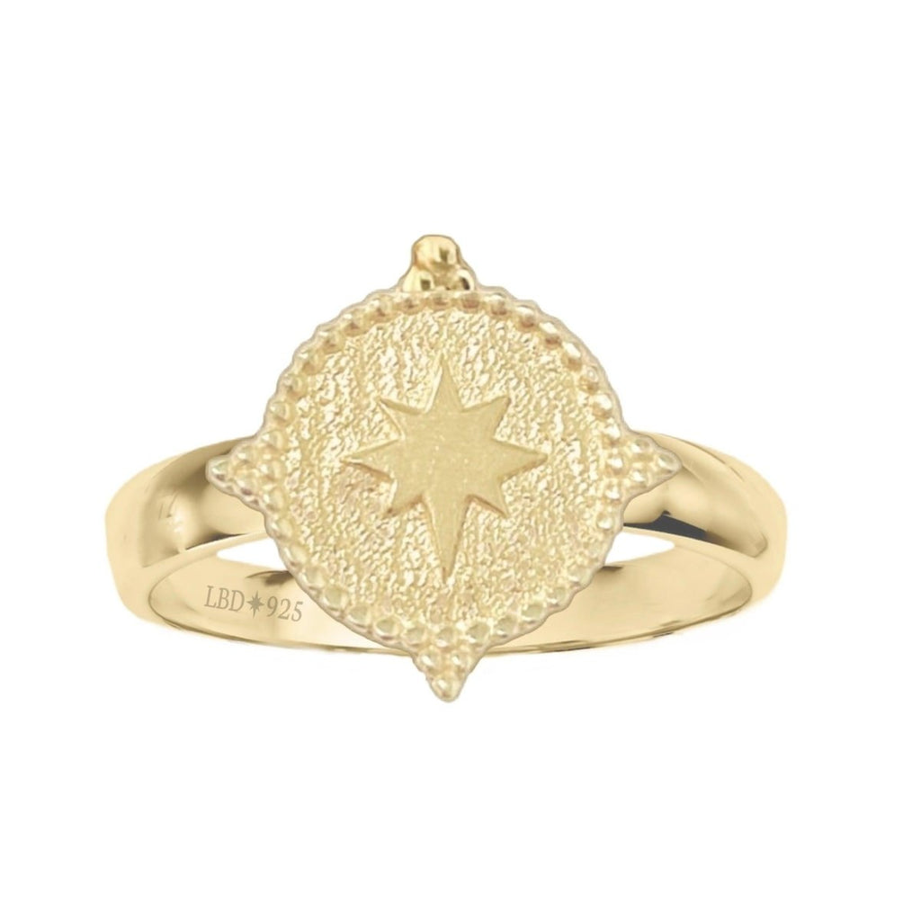 Laihas Prestige Southern Star Gold Signet Ring