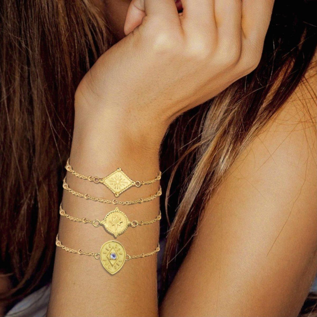 Laihas Prestige Sparkle Gold Moonstone Bracelet