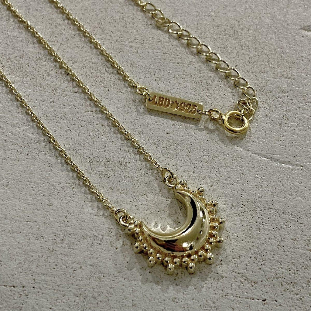 Laihas Prestige ‘Tammie’ Goddess Crescent Moon Boho Necklace-Gold