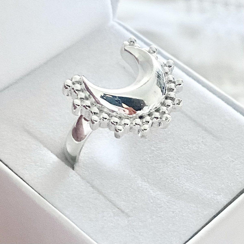 Laihas Prestige ‘Tammie’ Goddess Crescent Moon Boho Ring