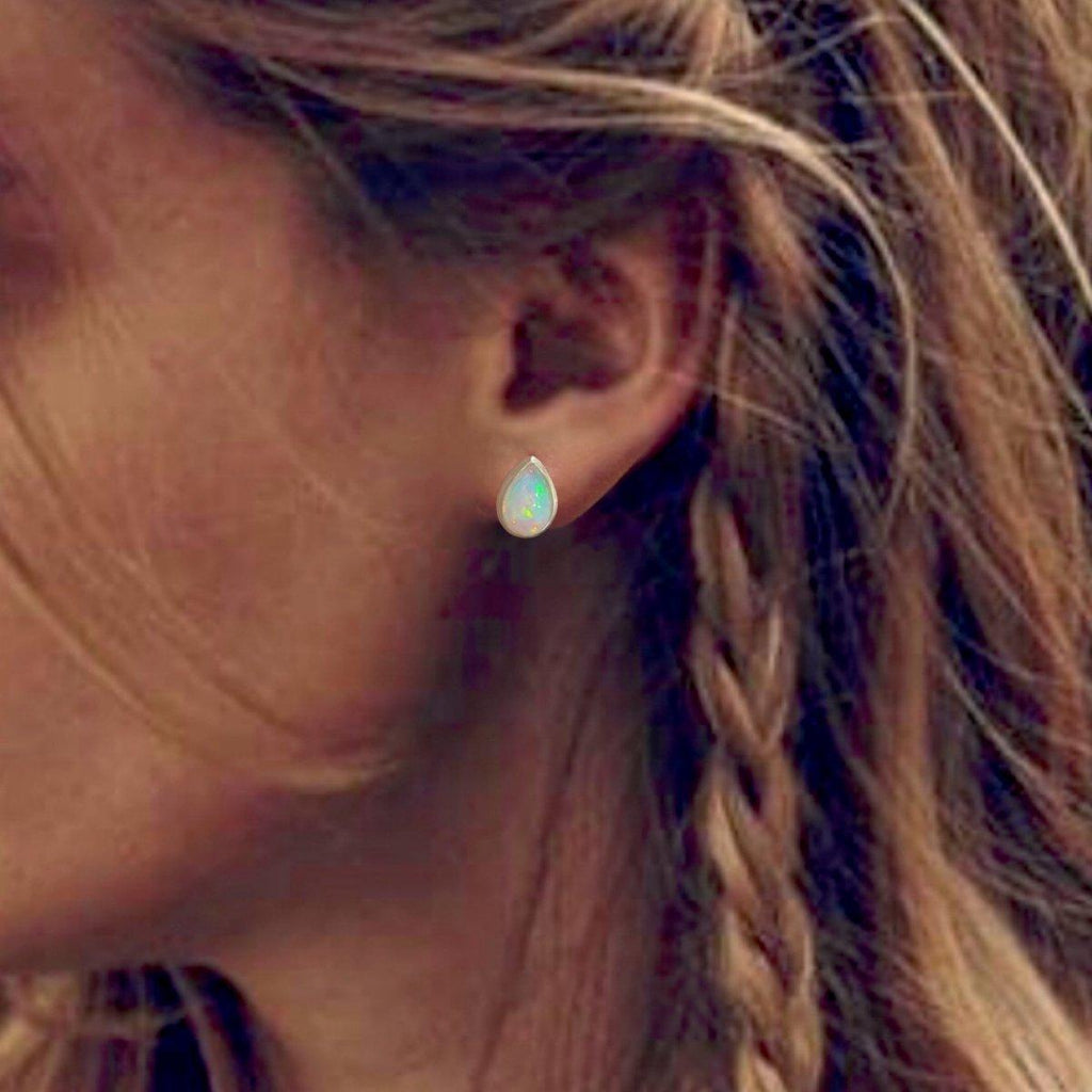 Laihas Raindrop Classic Chic Opal Stud Earrings -LBD Australia