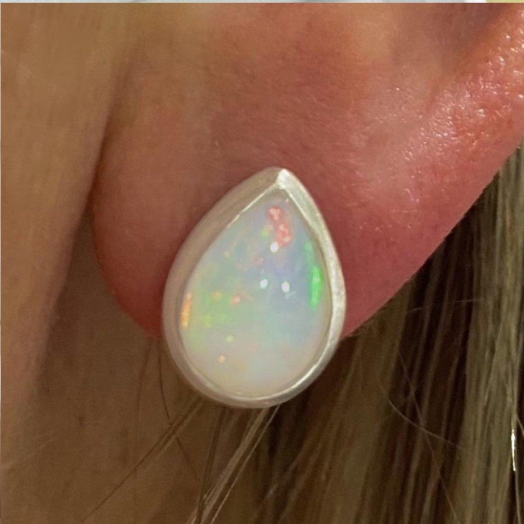 Laihas Raindrop Classic Chic Opal Stud Earrings -LBD Australia
