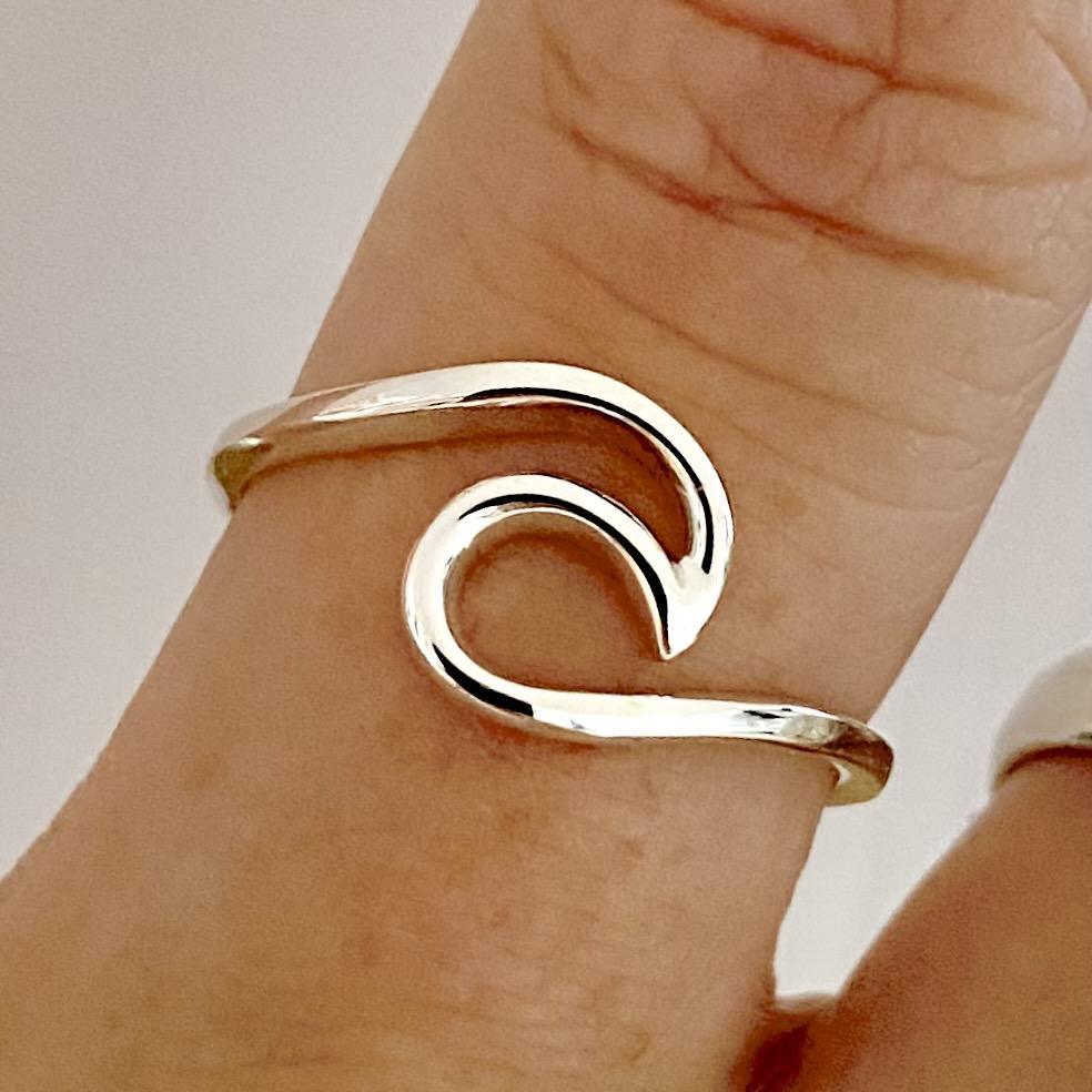 Laihas Sea Wave Sterling Silver Ring Ass sizes -LBD Australia