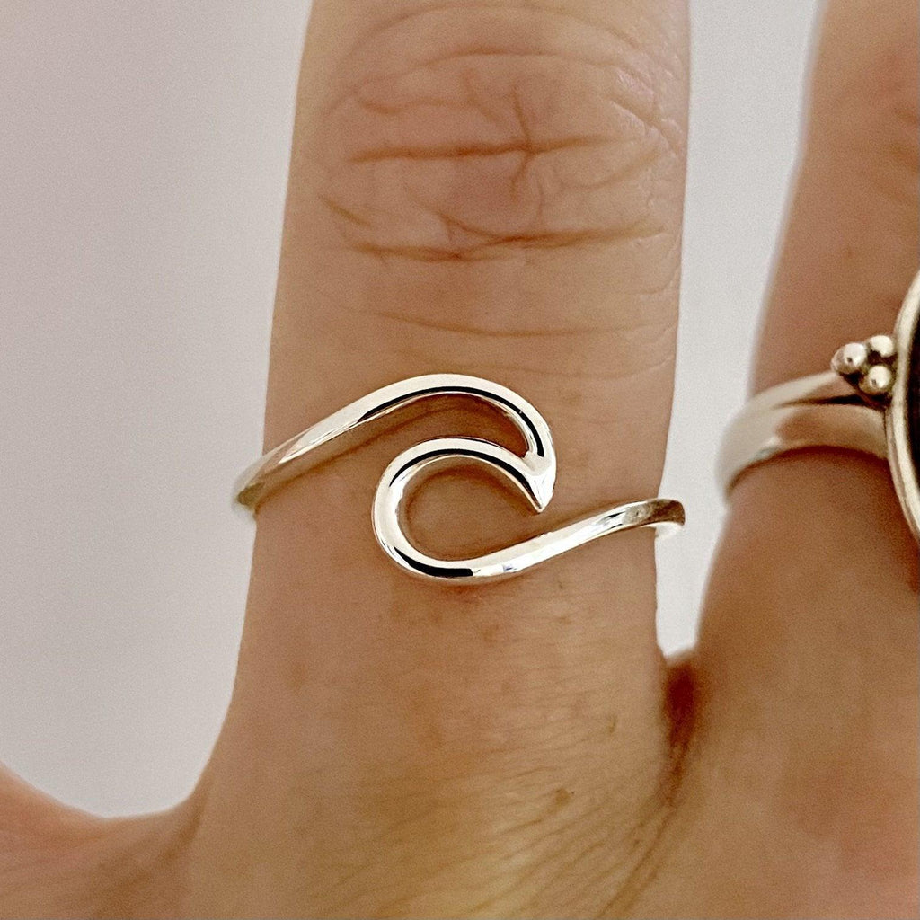 Laihas Sea Wave Sterling Silver Ring Ass sizes -LBD Australia