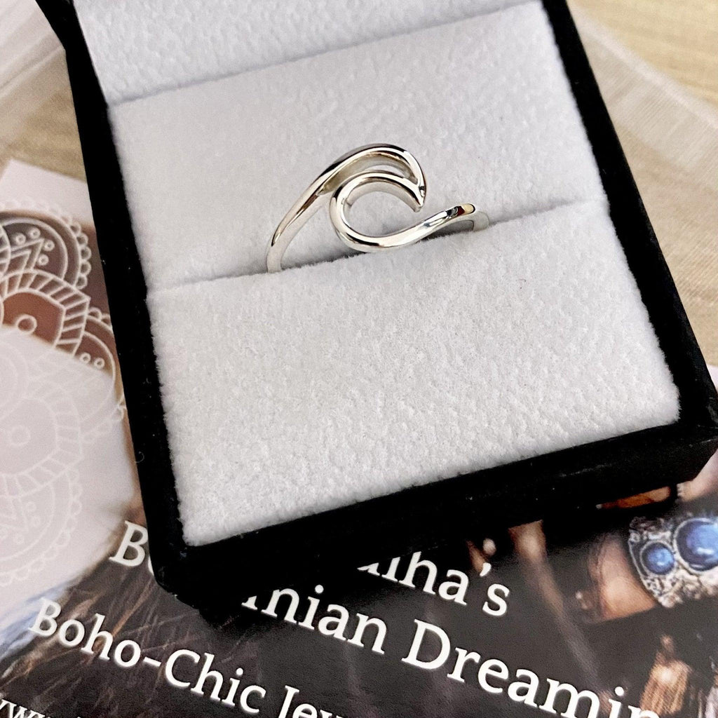 Laihas Sea Wave Sterling Silver Ring Ass sizes -LBD Australia
