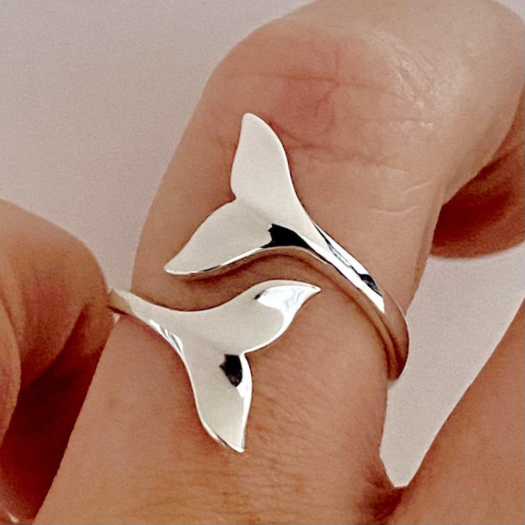 Laihas Sea Whale Tail Sterling Silver Ring -LBD Australia