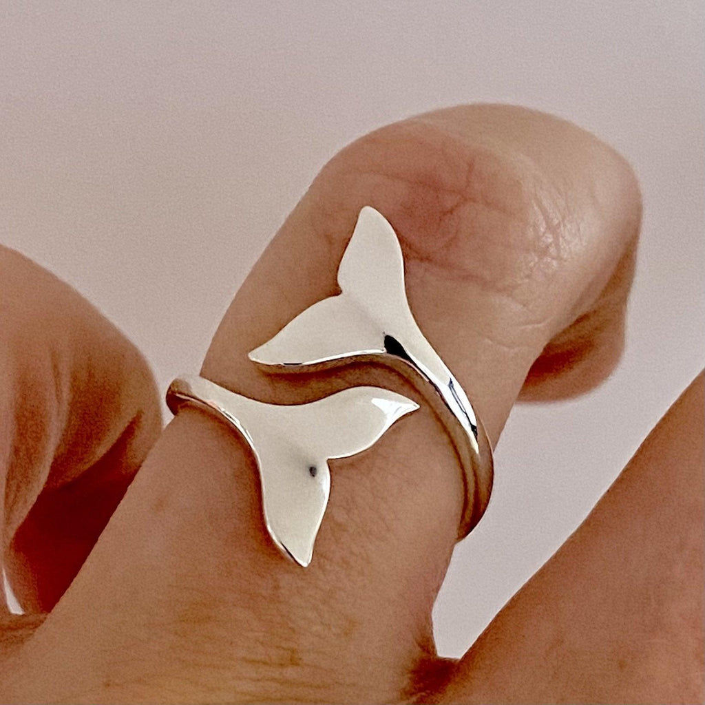 Laihas Sea Whale Tail Sterling Silver Ring -LBD Australia