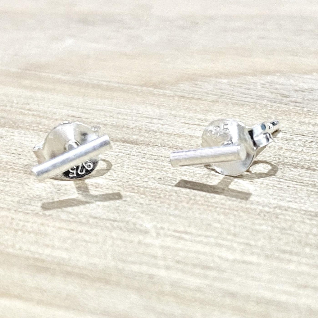 Laihas Simple Studs - Sterling Silver Mini Bar -LBD Australia