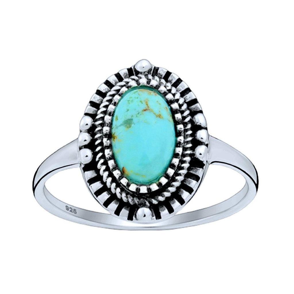 Laihas Small Tribal Turquoise Ring