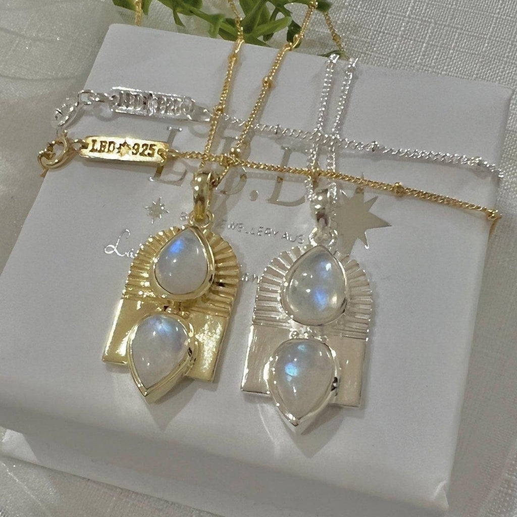 Laihas Tears Of Joy Gold Moonstone Necklace