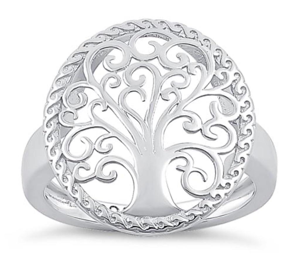 Laihas Whimsical Tree Of Life Statement Sterling Silver Boho Ring Ass sizes -LBD Australia