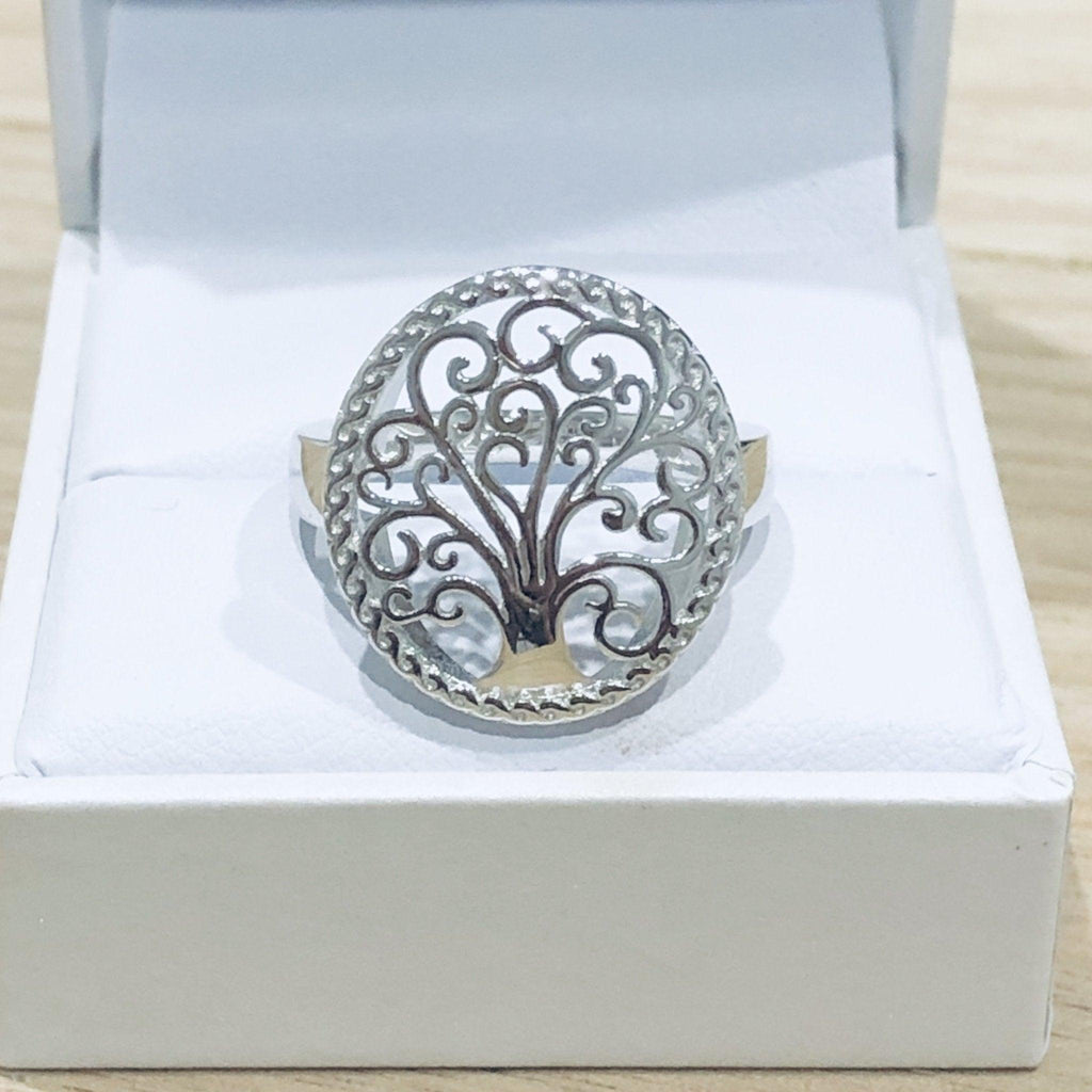 Laihas Whimsical Tree Of Life Statement Sterling Silver Boho Ring Ass sizes -LBD Australia