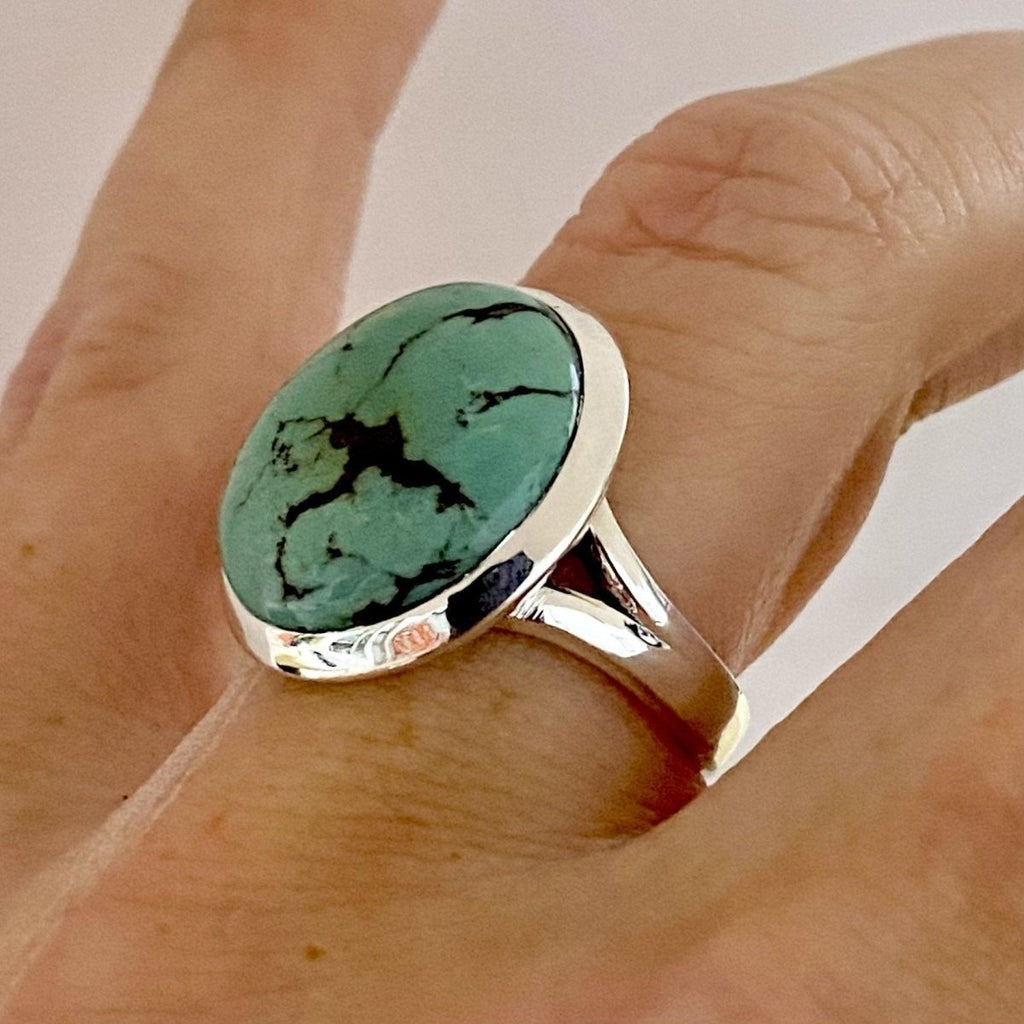 Laihas XLARGE Classic Chic Round Turquoise Ring