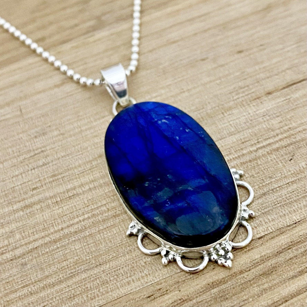 Laihas XXLARGE Boho Oval Labradorite Necklace -LBD Australia