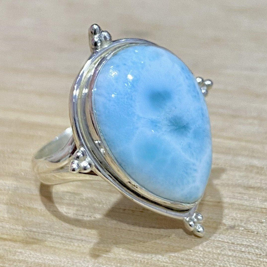 Laihas Zahli Raindrop Larimar Ring -LBD Australia