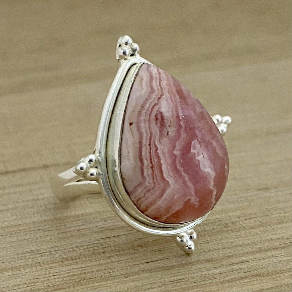 Laihas Zahli Raindrop Rhodochrosite Ring