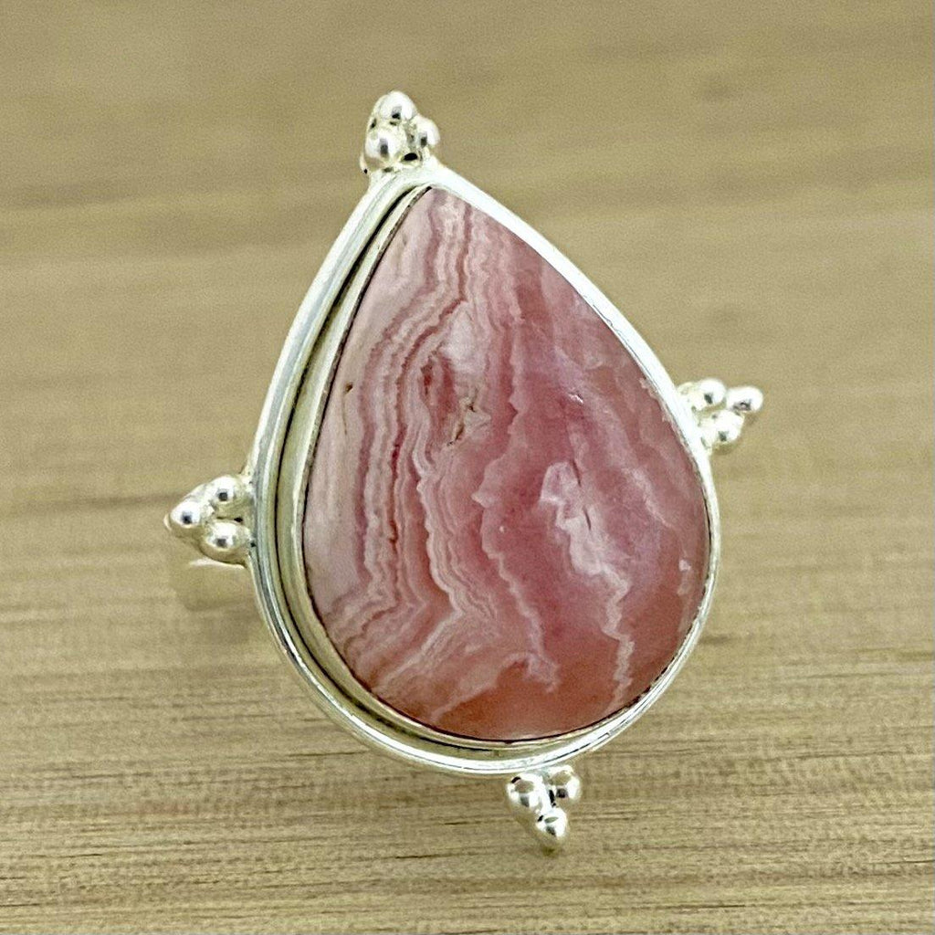 Laihas Zahli Raindrop Rhodochrosite Ring