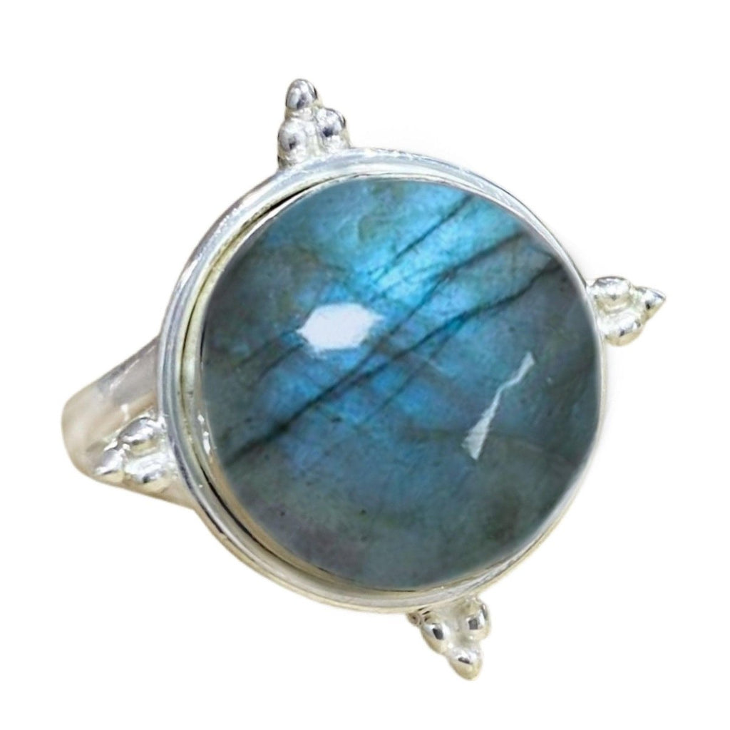 Laihas Zahli Round Labradorite Ring