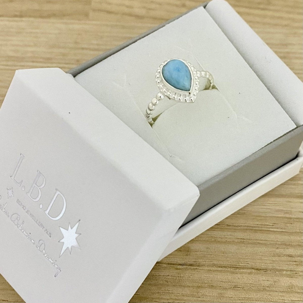 Larimar Ring- Laihas ‘Breezy’ Rain