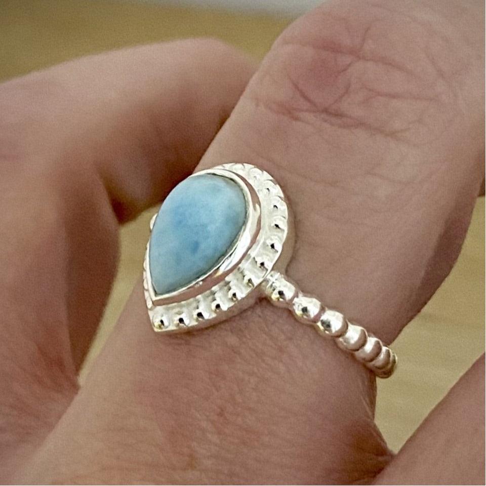 Larimar Ring- Laihas ‘Breezy’ Rain