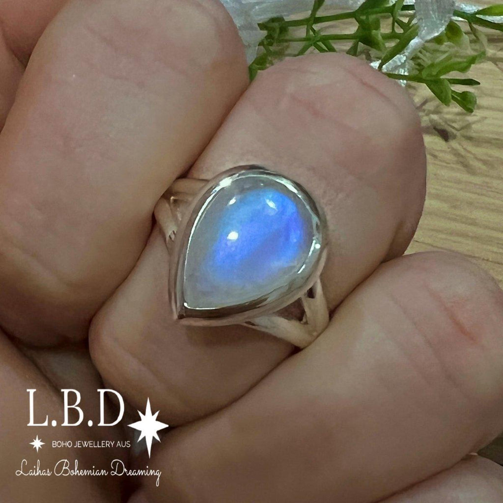 Moonstone Ring- Classic Chic Raindrop