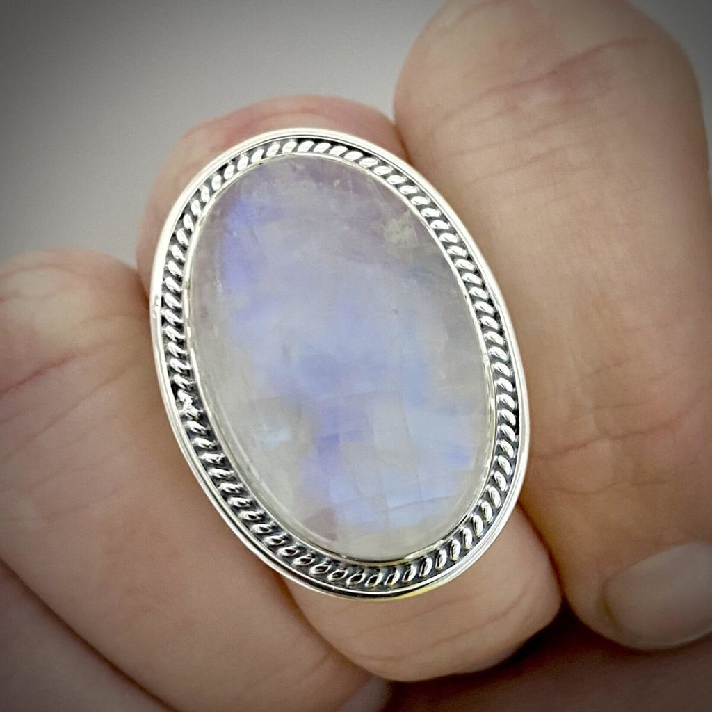 Moonstone Ring- Deliciously Boho Statement Ring