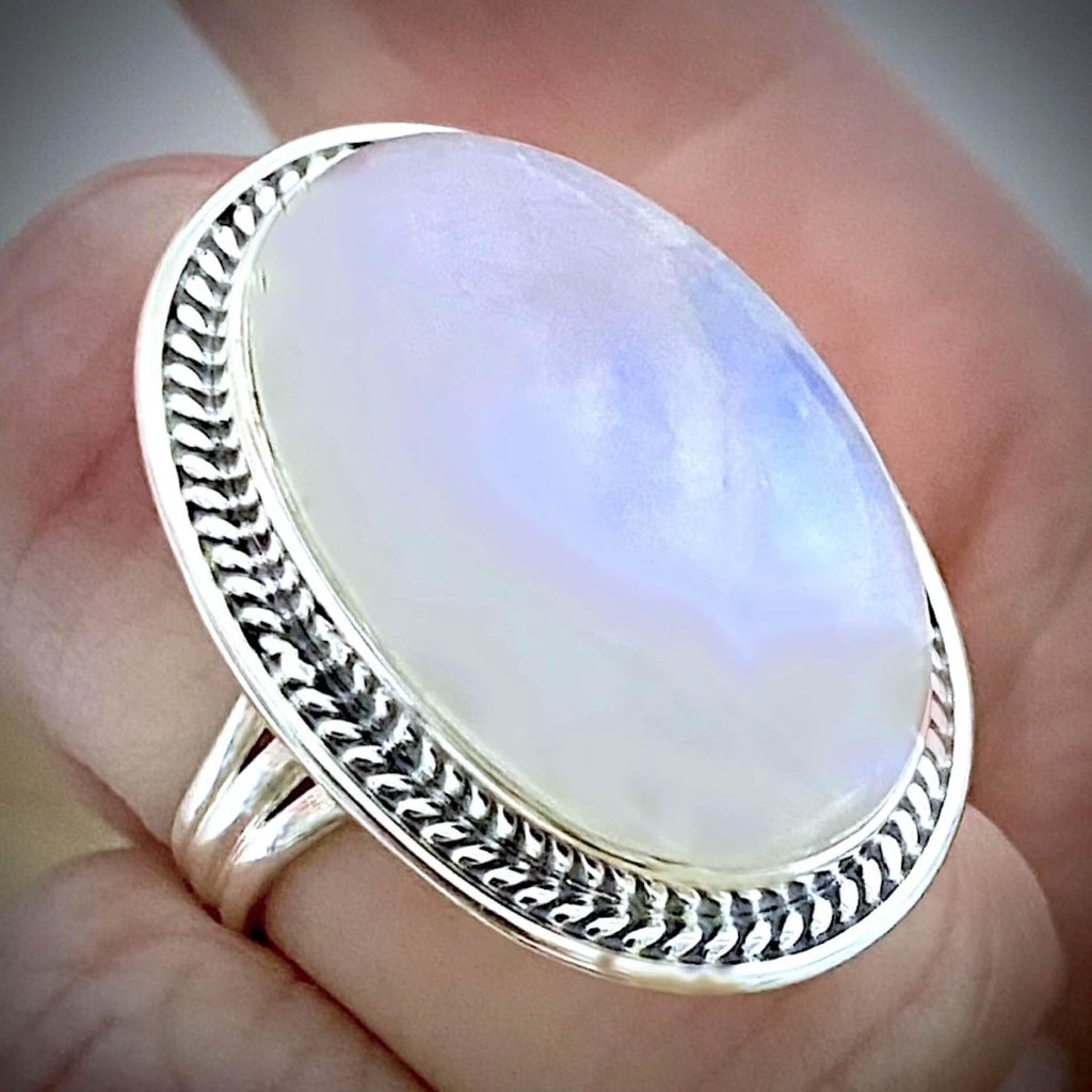 Moonstone Ring- Deliciously Boho Statement Ring