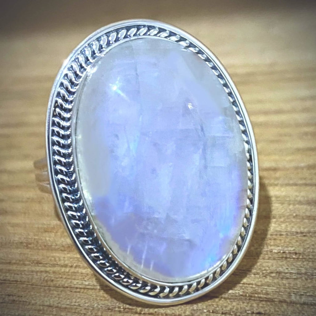 Moonstone Ring- Deliciously Boho Statement Ring