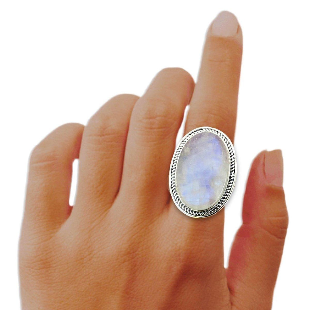 Moonstone Ring- Deliciously Boho Statement Ring