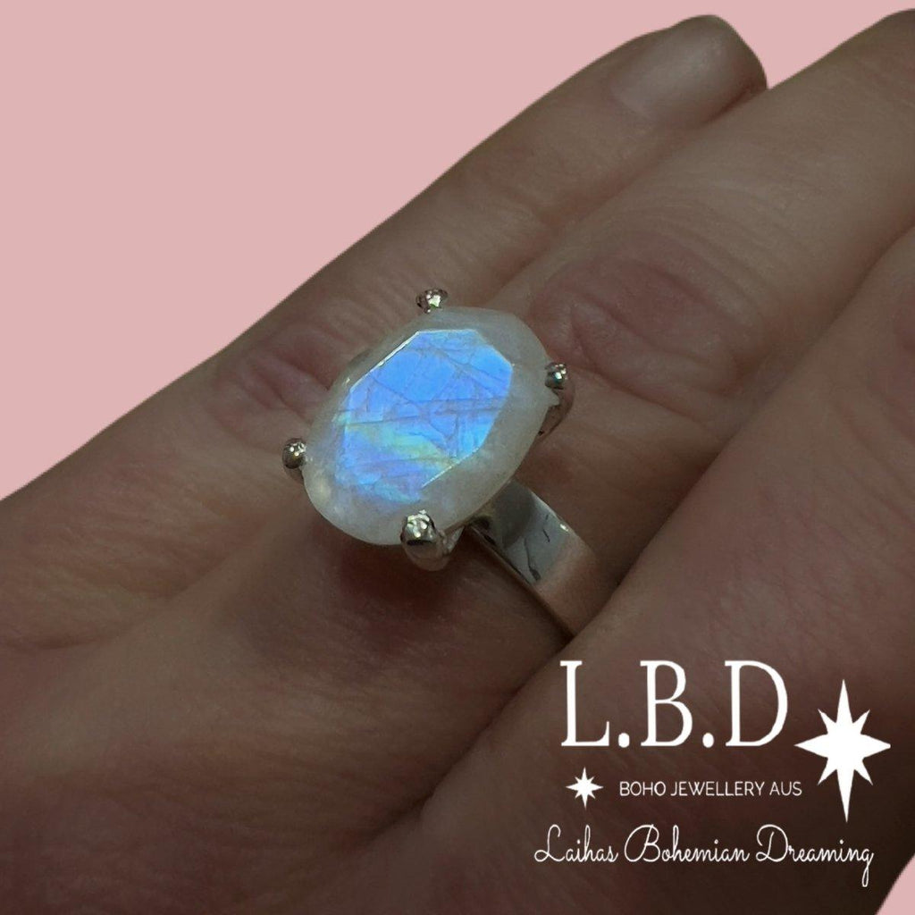 Moonstone Ring- Laihas Evening Crystal Ring