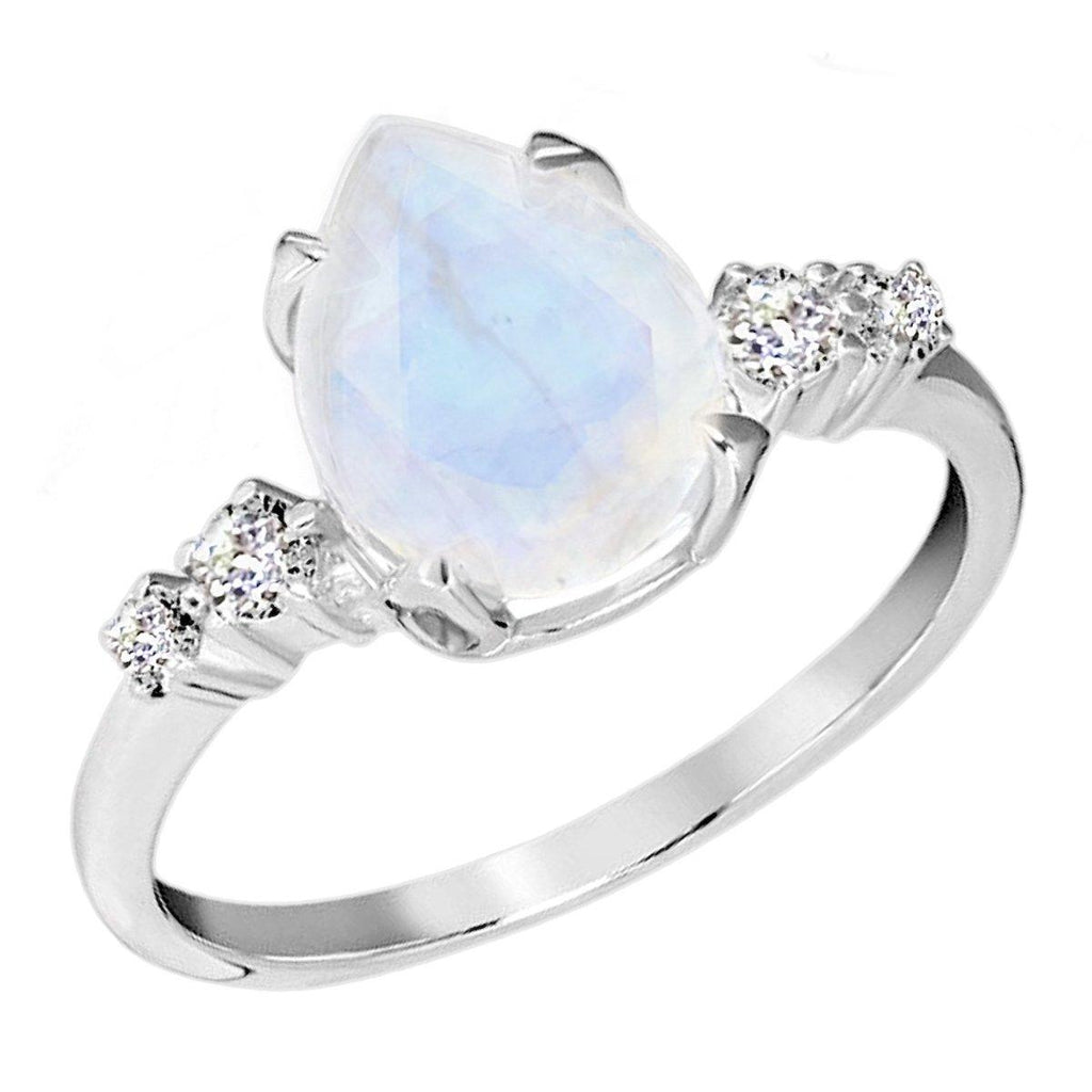Moonstone Ring- Laihas Mystical Moonstone Promise Ring