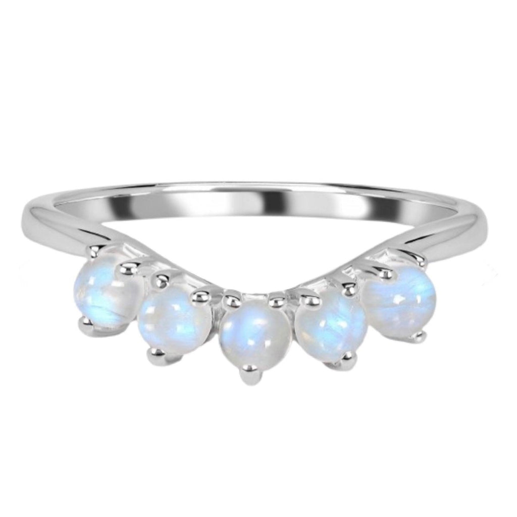 Moonstone Ring- Magical Moonstone Eternity Ring