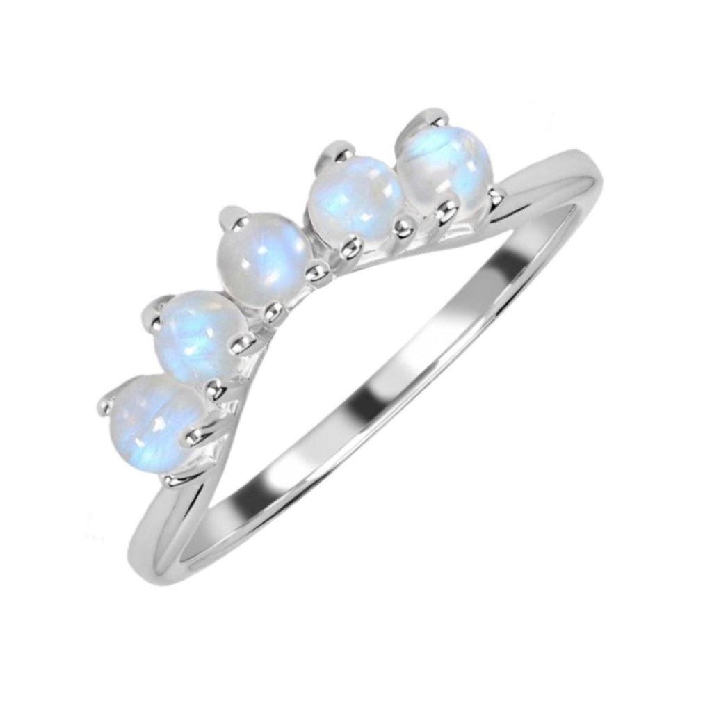 Moonstone Ring- Magical Moonstone Eternity Ring