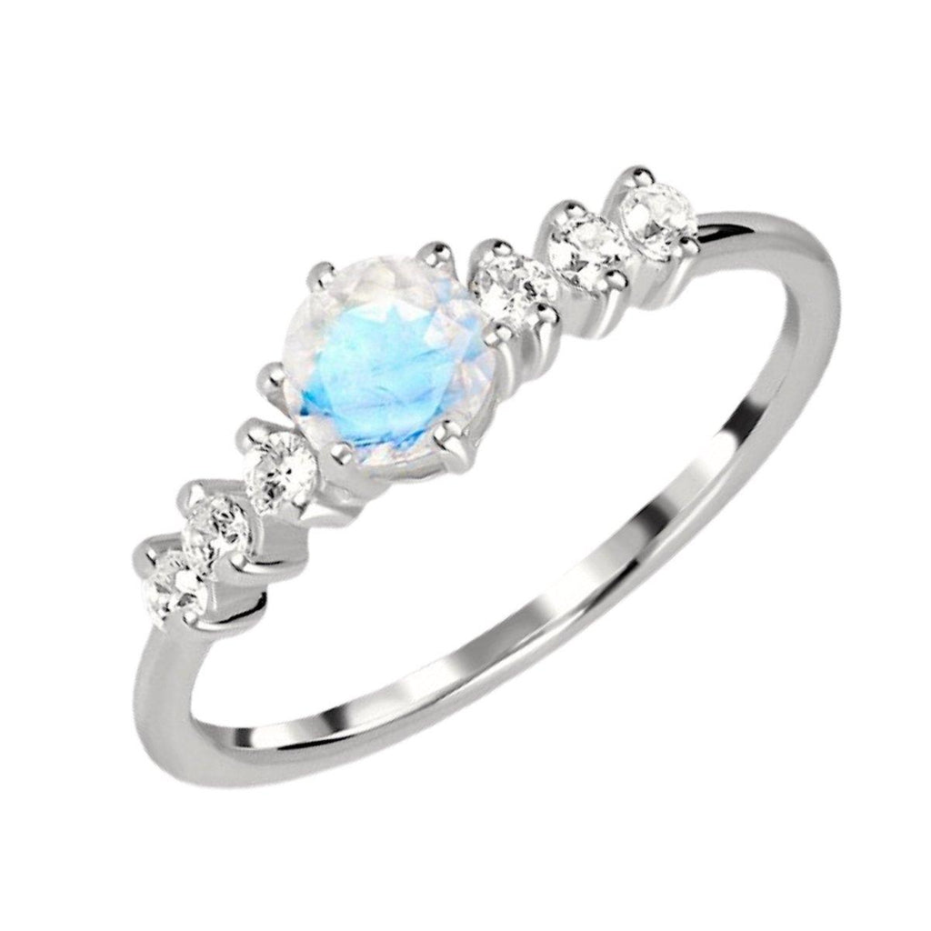 Moonstone Ring- Princess Laiha Topaz and Moonstone Ring