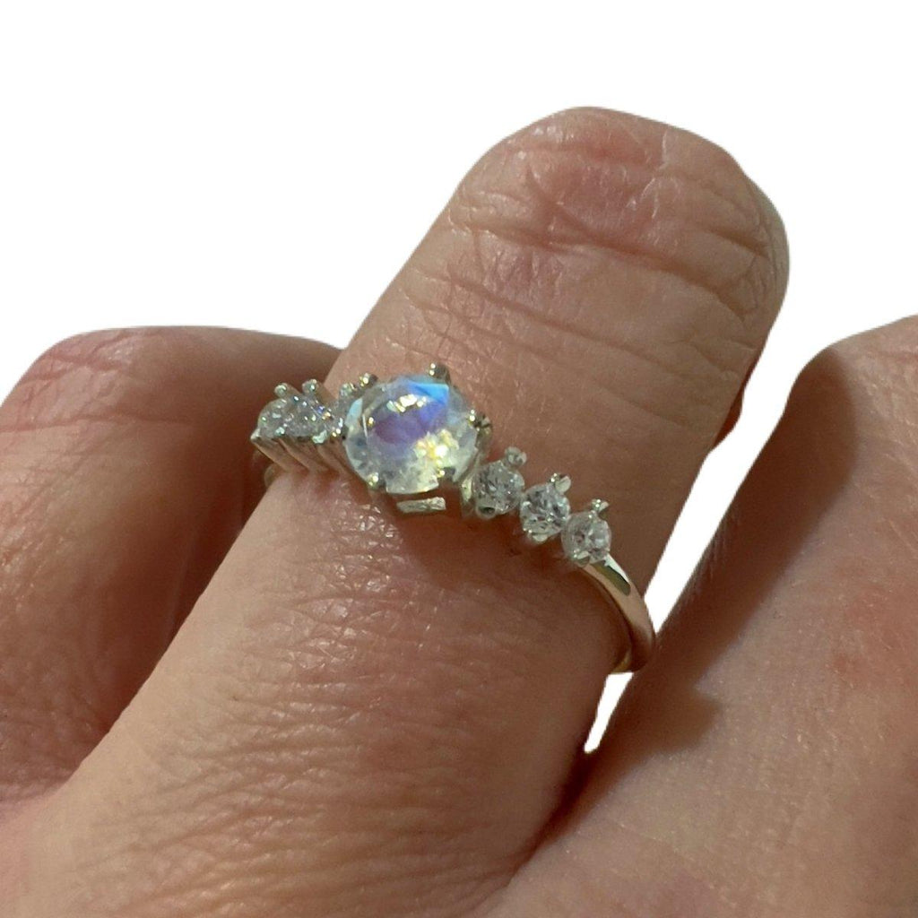 Moonstone Ring- Princess Laiha Topaz and Moonstone Ring