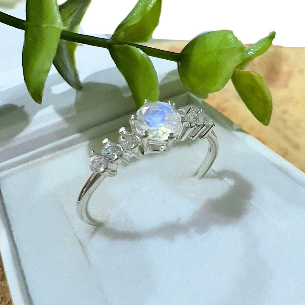 Moonstone Ring- Princess Laiha Topaz and Moonstone Ring