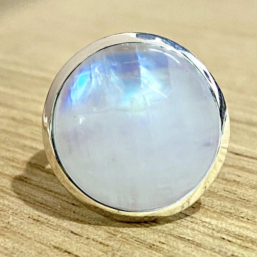 Moonstone Ring -XLarge Round Classic Chic