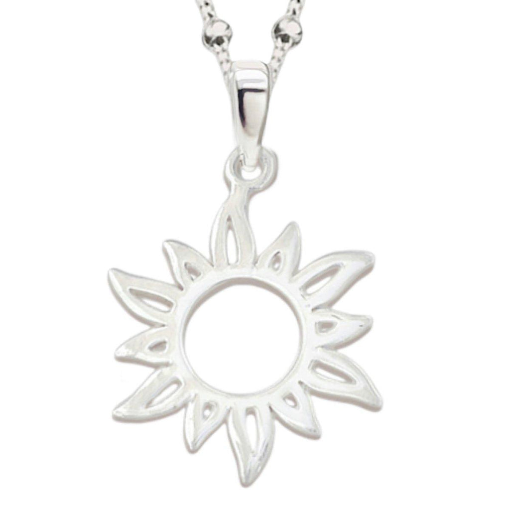 My Sunshine -Sterling Silver Sun Necklace