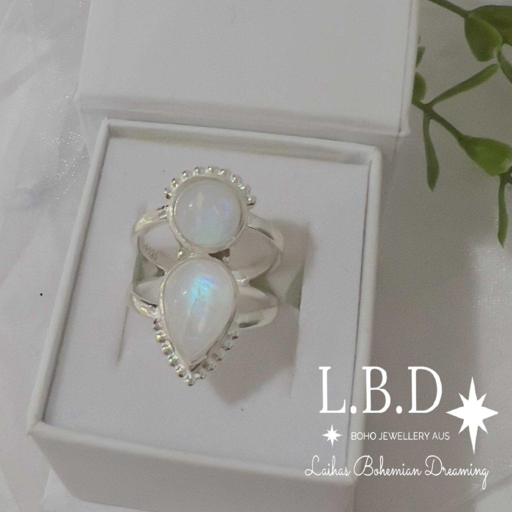 New Laihas Peaceful Solitude Moonstone Ring