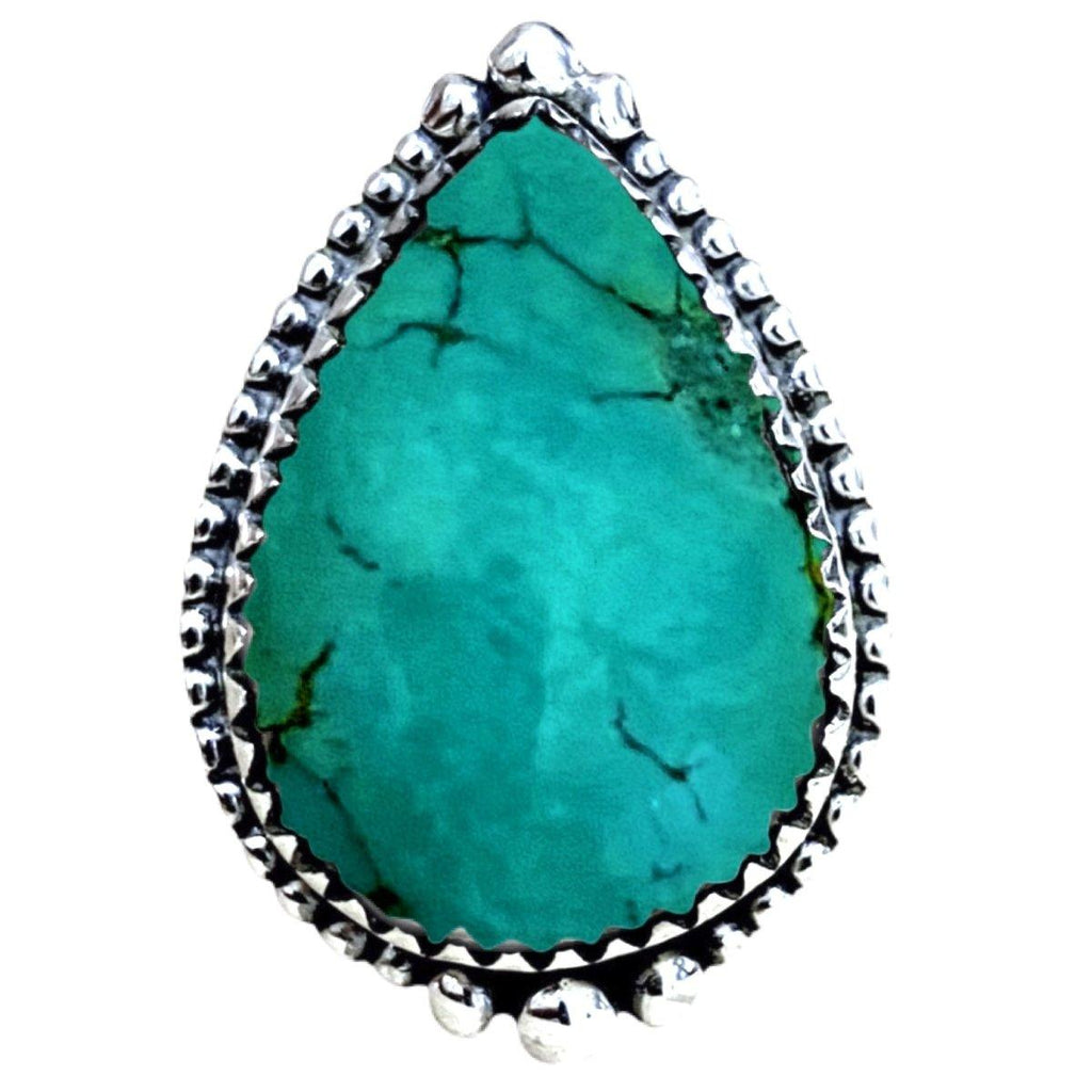 Turquoise Ring- Laihas Bohemian Teardrop Statement Ring
